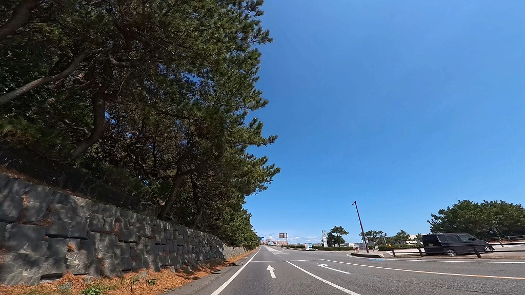 大洗海岸 サンビーチ通り 大洗海岸通り